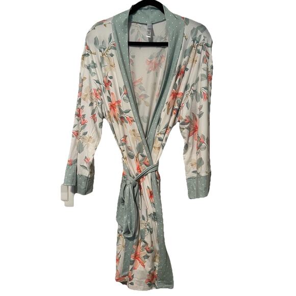 FN Flora Nikrooz Ladies' Soft Wrap Robe Floral Pattern, Size XL - Picture 1 of 8